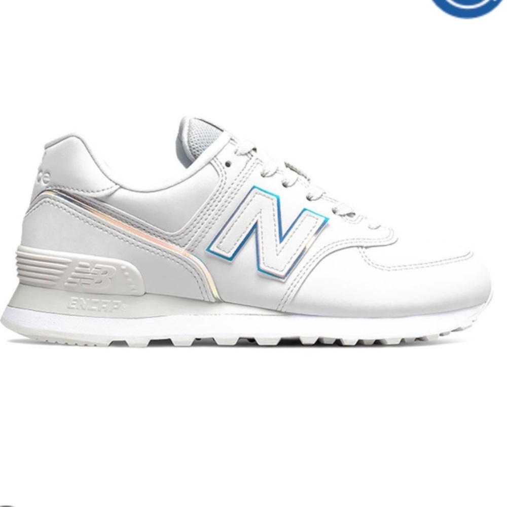 new balance women's 574 iridescent casual sneakers